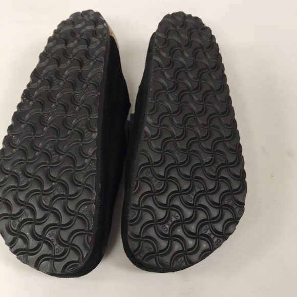 Birkenstock Unisex Boston Fur Shearling Clogs Black Suede size 6 men/ 8 women US - Picture 5 of 6